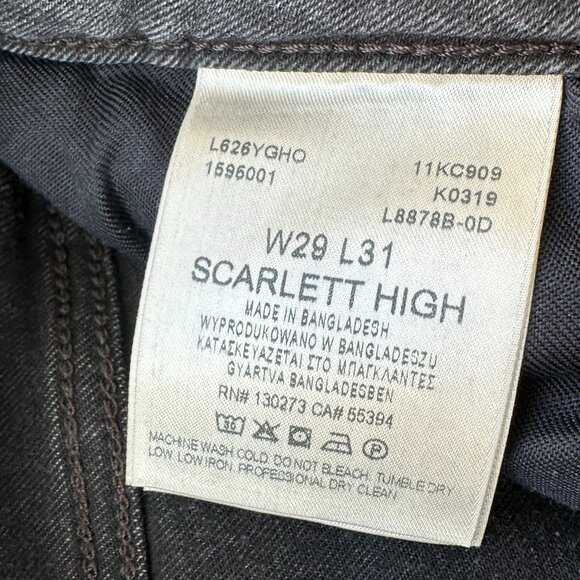 Lee - Scarlett High Waisted Jeans, Shark Grey, US 29/31 - Picture 6 of 6